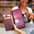 thumbnail image 4 of CaseMe Leather for Google Pixel 10A Case, Flip Wallet Leather Case with Card Holder Magnetic Closure Shockproof Kickstand Protective Phone Cases Cover,Wine Red,For Google Pixel 10A, 4 of 5