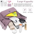 thumbnail image 4 of KXF Women Nylon Multi Pocket Crossbody Satchel Purse with Adjustable Strap for Daily Travel, 4 of 8