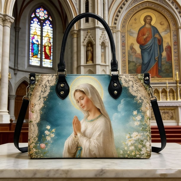 Backpack Godmother Backpack Oil Painting Style Handbag Women's Tote Bag Large Capacity Shoulder Bag