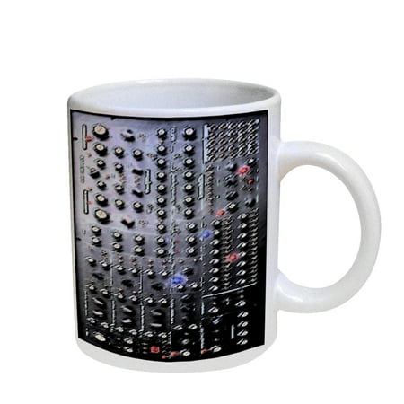 

KuzmarK Coffee Cup Mug Pearl Iridescent White - Analog Synthesizer