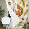 thumbnail image 6 of Thanksgiving Fall Shower Curtain - Water Repellent Fabric Shower Curtains Washable, Squirrel Harvest Cones Leaves Decorative Polyester Cloth Bathroom Curtains Modern Bath Decor 72"x72", 6 of 8