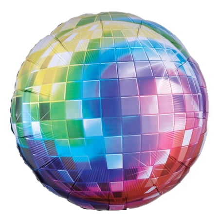 XL 32" Disco Ball 70's Fever Super Shape Mylar Foil Balloon Party Decoration