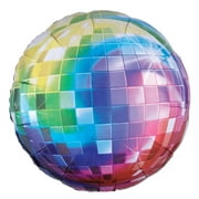 XL 32" Disco Ball 70's Fever Super Shape Mylar Foil Balloon Party Decoration