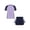 Purple, variant on IEFIEL Kids Girls Tankini 2Pcs Printed Swimwear Swimming Shirt with Boyshorts Swimsuit Beachwear Blue 12