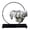 White, variant on Magnetic Levitating Rockery Air Plant Holder Floating Suspended Resin Rock Planter With Base Desktop Bonsai Display Stand For Home Office(Black-20.5Cm)