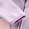 thumbnail image 4 of Eltusu Girls Fleece Jackets with Pockets, Warm Hooded Mid-weight Stand-up Collar Winter Outerwear Purple Size 6 T, 4 of 8