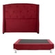 thumbnail image 1 of Box Base Cama Matrimonial + Cabecera Zefyr Rojo, 1 of 7