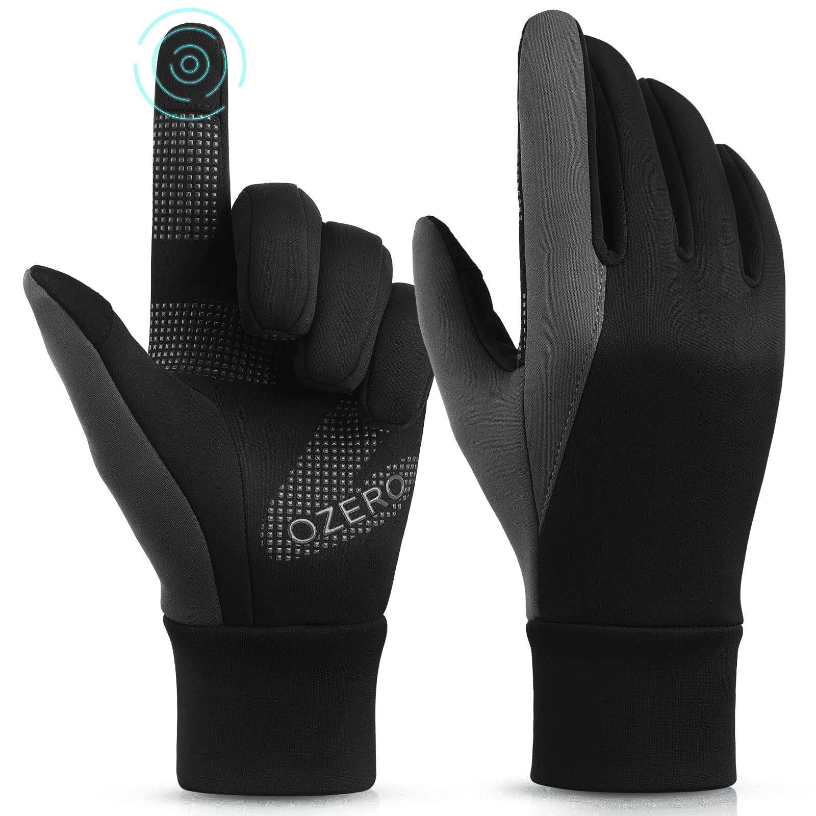 Ozero Mens Thermal Gloves Windproof Touchscreen Warm for Driving