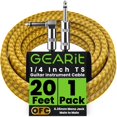 thumbnail image 1 of Cable para Instrumento GEARit 6.35 mm TS 6 m Marrón y Amarillo, 1 of 7