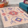 thumbnail image 2 of Southwestern Decorative Rug, Ethnic Illustration of a Zigzags Design Triangular Iconic Art Motifs, Quality Carpet for Bedroom Dorm and Living Room, 6 Sizes, Mauve Taupe, by Ambesonne, 2 of 4