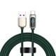 thumbnail image 4 of Sidaley Cable de datos 5A Pantalla digital de 1,2 m 480Mbps Transmisión rápida Carga rápida Tejido de nylon Cable de reemplazo Verde 40W Verde 40W Tipo 1 5piezas, 4 of 6