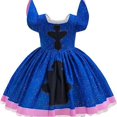 thumbnail image 5 of Vestido de dibujos animados de Stitch para niñas, disfraz de princesa hinchable de 3 a 8 años, 100-140 cm, 5 of 5