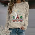 thumbnail image 3 of Zhanying Chandails pour Femmes Col Rond Coupe Régulière Tenue Décontractée Noël Mode Mignon et Douillet Chandail de Noël pour Femmes, 3 of 5