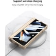 thumbnail image 6 of case for Z Fold4 Case with Hinge Protection, Galaxy Z Fold4 Case with Built-in Screen Protector & Kickstand & S Pen Slot Case for Samsung Galaxy Z Fold4, Mist Gold, 6 of 10