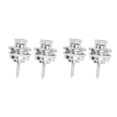 thumbnail image 1 of 4Pcs Non- Guitar Strap Lock Guitar Belts Buckle Button Thread for Acoustic Electric Strap Parts Silver, 1 of 9