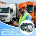 thumbnail image 5 of Cabtherlyn Truck and Trailer Twist Lock Document Holder with Wire Attached Cover, ABS Plastic Document Holder Kit (Opaque Gray) (8 PACK), 5 of 8