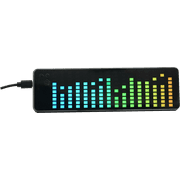 Power Acoustik Spectrum Analyzer for Car Stereo | LED Display for Visual Lightshow of your Favorite Music
