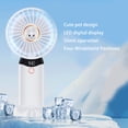 thumbnail image 4 of Advancent Ventilador portátil Quiet Running 4 Gear Color sólido Ajustable Outdoor Summer Digital Handheld Desktop Cooling Fans Cooler Electrodomésticos Azul, 4 of 6