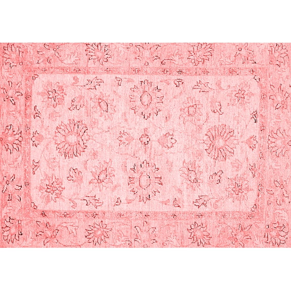 Ahgly Company Indoor Rectangle Oriental Red Traditional Area Rugs, 8' x 12'