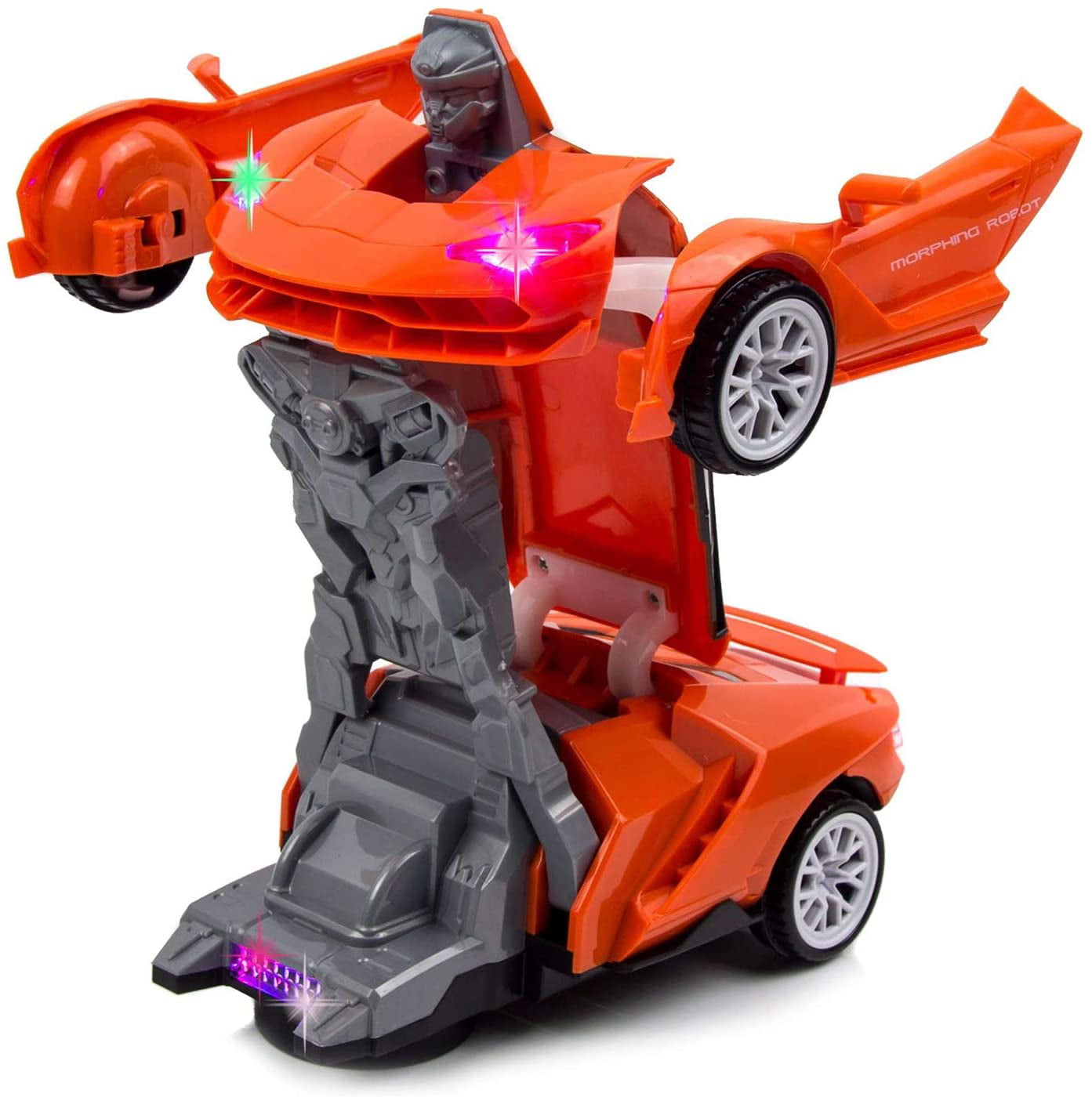 Mini voiture Robot transformable 2 en 1, jouet d'action Anime