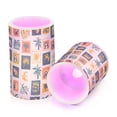 thumbnail image 7 of Yayeee Flameless Candles with Remote Flickering Battery Operated Multi Color Changing, Beige Playful Stamp, 7 of 7