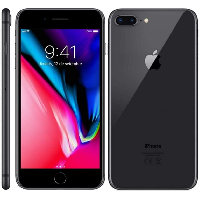 Pre-Owned Apple iPhone 8 Plus 128GB Cricket Locked Space Gray