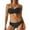 Black, variant on Sexy Suspender Fringed Dance - Flash Cloth Bikini Bra Set with Elastic Waist for Performance