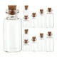 thumbnail image 1 of WORGEOUS Mini botellas de vidrio de 50 pcs Jares de vidrio con tapones de corcho para manualidades de arte de bricolaje, 1 of 8