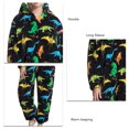 thumbnail image 4 of Pyjama une Pièce Floue, Élégant Doux Pyjama Chaud Combinaison pour la Maison, 4 of 5