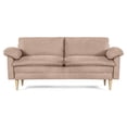 thumbnail image 2 of Sofá Cama Makora Milo Rosa Velvet con Memory Foam y Respaldo Reclinable, 2 of 8