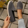 thumbnail image 3 of Juslio Shoes for Women Casual Breathable Hollow Knitted Solid Color Round Toe Flying Woven Flat Sole Shoes, 3 of 8