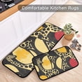 thumbnail image 5 of Giraffe Graffiti Kitchen Mats Non Slip Standing Desk Mat Runner Rug Washable Kitchen Rugs for Floor 2PCS, 5 of 7