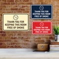thumbnail image 4 of Signs ByLITA Classic Framed Thank You For Keeping This Room Free Of Smoke Sign (Brushed Gold) - Small, 4 of 8