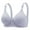 Blue, variant on Women's Non-Magnetic Wirefree Push-Up Front Closure Bra Cup Thin Crop Top Style Plus Size Style Daily Bra