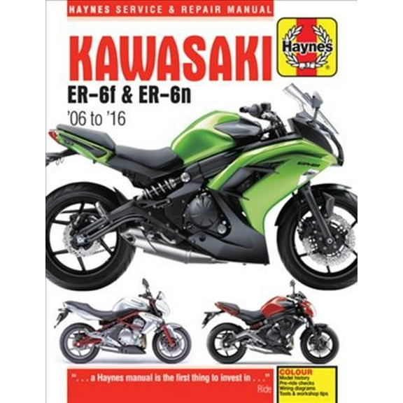 Pre-Owned Kawasaki EX650 & ER650 (06-16) Haynes Repair Manual ^