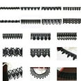 thumbnail image 2 of Altotux 1.75" Embroidered Floral Scalloped Venice Lace Trim Guipure Trimming Sewing Supplies By Yard (Black), 2 of 2