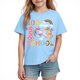 thumbnail image 1 of Camiseta Gráfica de Manga Corta Linda para Niños Niños Niñas, Temporada Escolar Impresión Tee Vestir de Verano Casual, 1 of 9