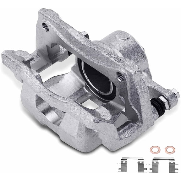A-Premium Disc Brake Caliper Assembly with Bracket Compatible with Select Honda Models - CR-V CRV 2017 2018 2019 2020 2021 - Front Left Driver Side