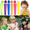 thumbnail image 1 of 6pcs Random Color Silicone Ice Cream Mold Ice Shapes Ice Shapes Ice Bags Ice Cream Water Ice Cream, 1 of 5