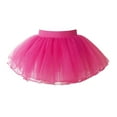 thumbnail image 4 of inlzdz Shiny Ballet Leotards for Girls Gymnastics Outfit Ballerina Tutu Dancer Outfits Skirts Set Hot Pink 14, 4 of 7