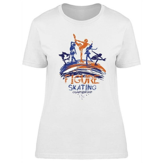 Figure Skating Sport T-Shirt Women -Image by Shutterstock, Female Small