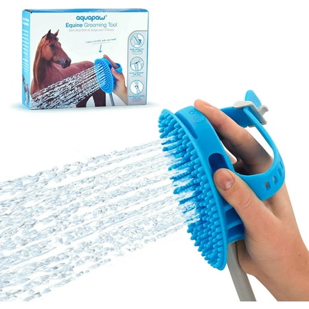 UPC: 0652827508957 | Aquapaw Equine and Extra-Large Dog Grooming Tool – Curry Comb  Sprayer and Scrubber All in One – for Horse  Livestock and Large Dog Bathing – Garden Hose Adapter Included