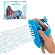 Aquapaw 5-in-1 Bathing Tool & Curry Comb for Washing, Scrubbing & Grooming for Horses & Big Dogs