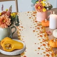 thumbnail image 4 of Fall Maple Leaf Table Runner, Autumn Thanksgiving Kitchen Dining Table Decoration for Home Party Decor 13x90 Inches, 4 of 9
