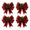 Dark red, variant on 9*12 inch, Large Velvet Christmas Tree Bows, Christmas Bows with Pine Cones Pine Needles, Large Christmas Bows for Tree Wreath Stairs Railing Fireplace Indoor Decor
