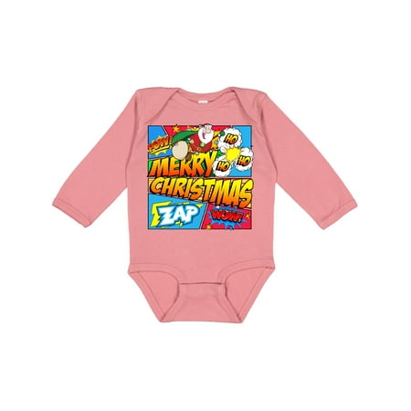 

Inktastic Christmas Comic Book Gift Baby Boy or Baby Girl Long Sleeve Bodysuit