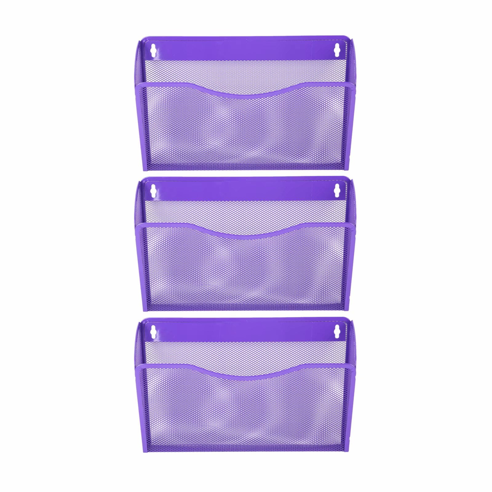 Pro Space 3Pocket Wall Mount File Organizer Office Mesh Collection