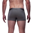 thumbnail image 2 of Boxer Corto Para Hombre Ajustado De Algodón Pima y Tela Spandex Unbranded Co  Short Trunk Stone Gray L (34 36), 2 of 6