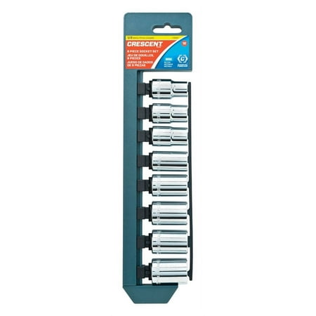 UPC: 0037103319746 | Crescent Assorted Sizes x 1/2 in. drive Metric 12 Point Socket Set 8 pc.