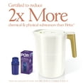 thumbnail image 6 of Beautiful by PUR 12 Cup Water Filtration Pitcher, W 10.2" x H 10.6" x L 6.8", White Icing (PPT120W), 6 of 11